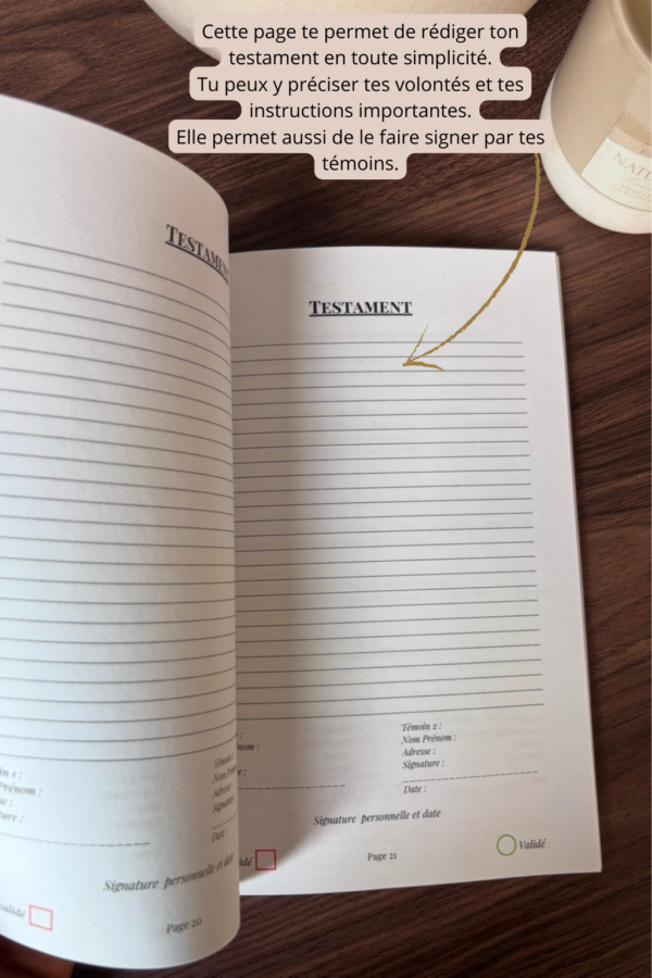 Mes dernières volontés en beige livraison incluse pour la France