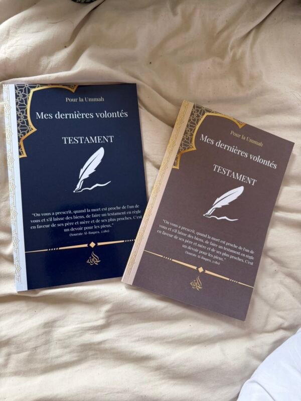 Pack Duo, "Mes dernières volontés" Livraison gratuite dès aujourd'hui pour la France !